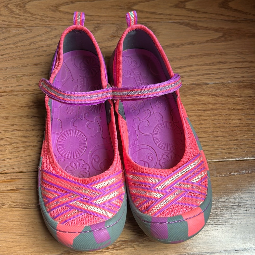 Jambu girls Hot pink, Lavender and Gray shoes